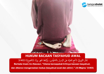 hukum bacaan tasyahud awal