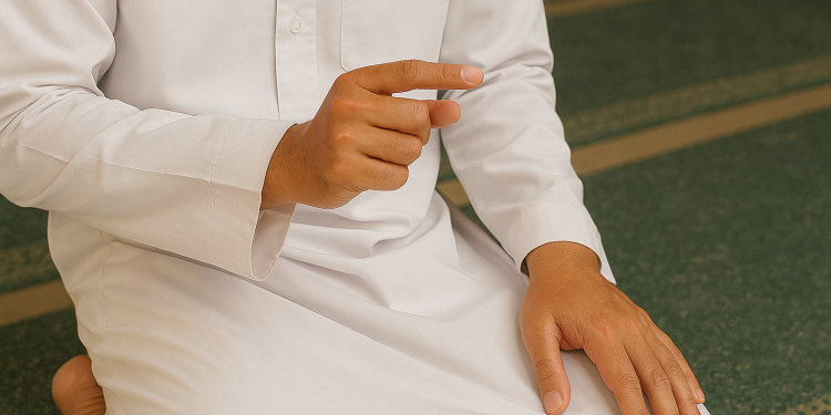 hukum memainkan jari tangan dan kaki saat shalat