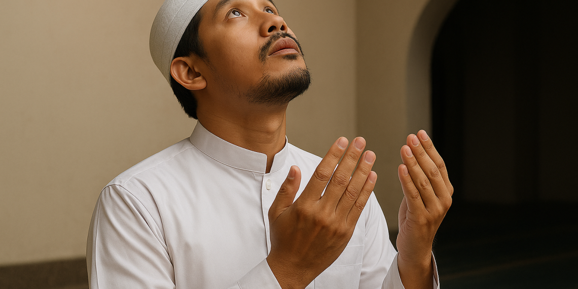 hukum shalat mata memandang ke atas langit